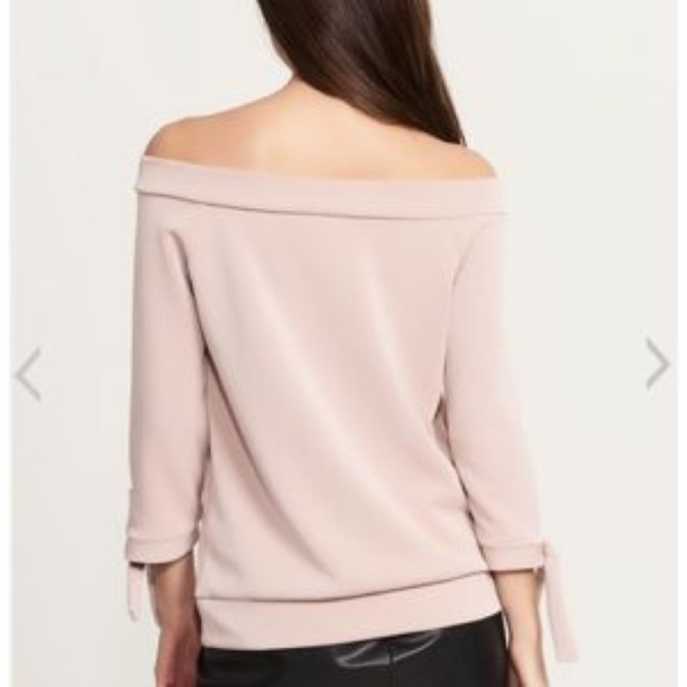 Dynamite (White) off the shoulder sweatshirt - Picture 2 of 5